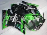 Kawasaki NINJA ZX6R 2003-2004 Injection ABS Fairing - Monster - Black Green - MFS3735